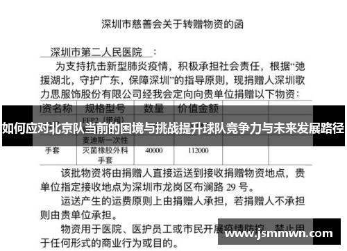 如何应对北京队当前的困境与挑战提升球队竞争力与未来发展路径