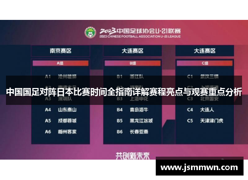 中国国足对阵日本比赛时间全指南详解赛程亮点与观赛重点分析